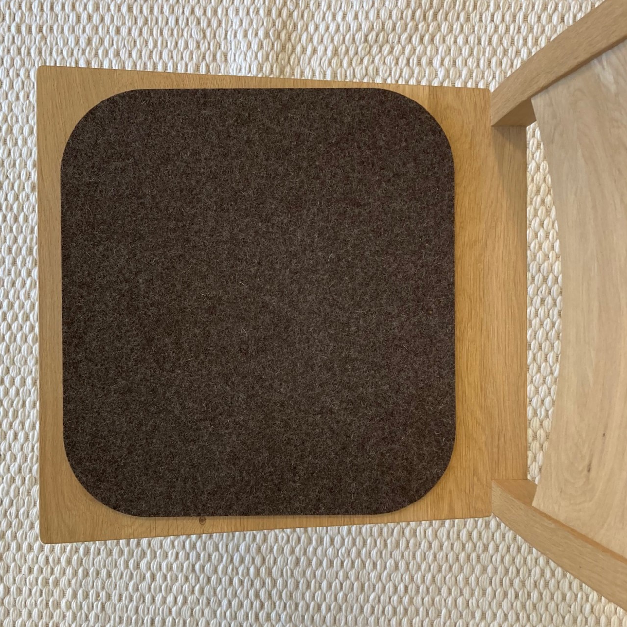 Sitzauflage Filz <br> zweifarbig – Bild 3